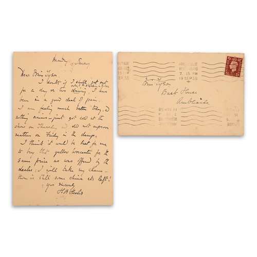 164 - POTTER, Helen Beatrix. Autograph letter, signed (H. B. Heelis) to Elizabeth Tyson. Monday [_ Septemb... 