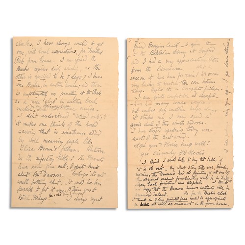 161 - POTTER, Helen Beatrix. Autograph letter, signed, to Elizabeth Tyson. Castle Cottage, Sawrey, October... 