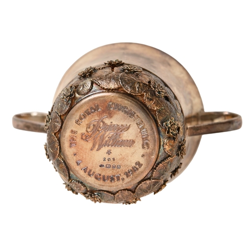 215 - Stuart Devlin. An Elizabeth II royal christening of Prince William commemorative porringer, 6cm h, m... 