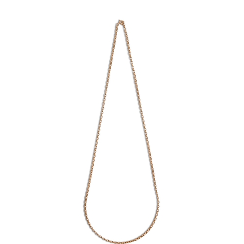 22 - A gold chain, 71.5cm l, marked 9c, 13.8g