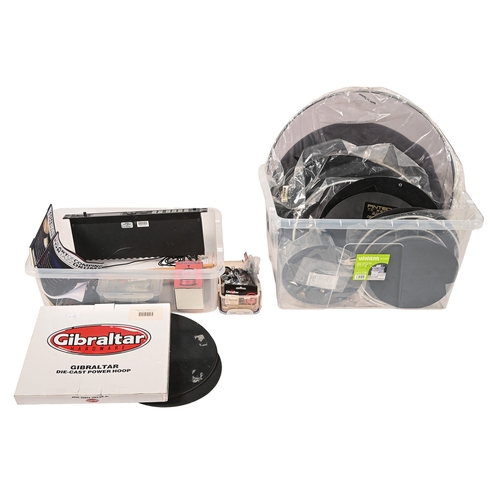An electric trigger cymbal kit, including modules and Alesis DM5 drum ...