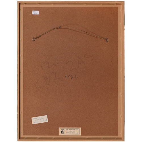 677 - John Hutton (1906-1978) - Angel of Annunciation (Angel with Lilies), etching with aquatint on wove, ... 