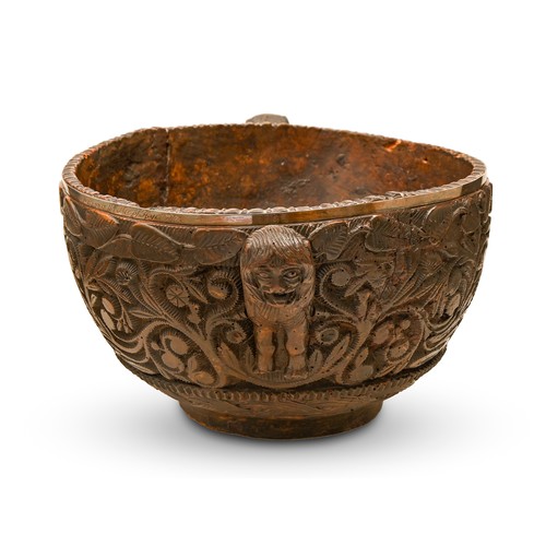 254 - Jacobite relic. An important Scottish wooden punch bowl, probably Inner Hebrides, mid 18th c, the si... 