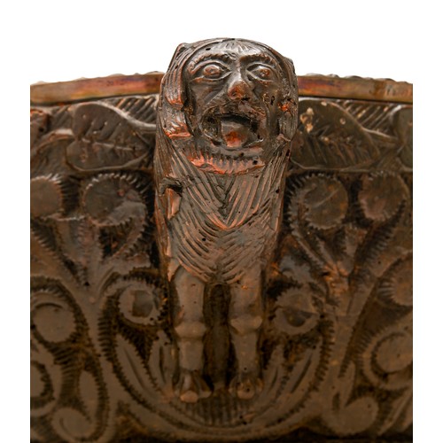 254 - Jacobite relic. An important Scottish wooden punch bowl, probably Inner Hebrides, mid 18th c, the si... 