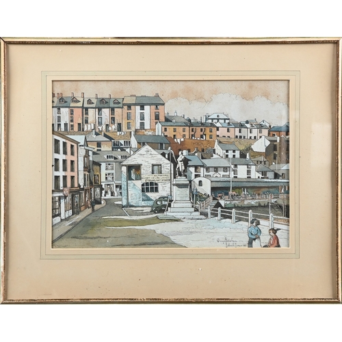 John R Jones, mid 20th century - Quay Brixham, signed, titled and dated ...