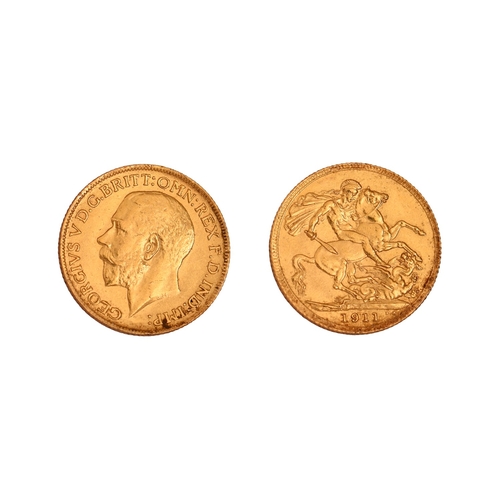 102 - Gold coin. George V, Sovereign 1911NO BUYER'S PREMIUM ON THIS LOT... 