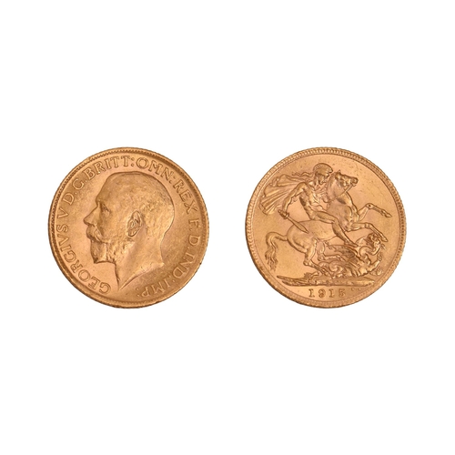 104 - Gold coin. George V, Sovereign 1915NO BUYER'S PREMIUM ON THIS LOT... 