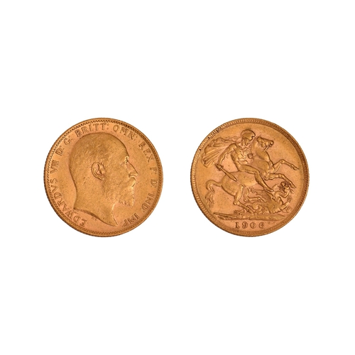 106 - Gold coin. Edward VII, Sovereign 1906PNO BUYER'S PREMIUM ON THIS LOT... 