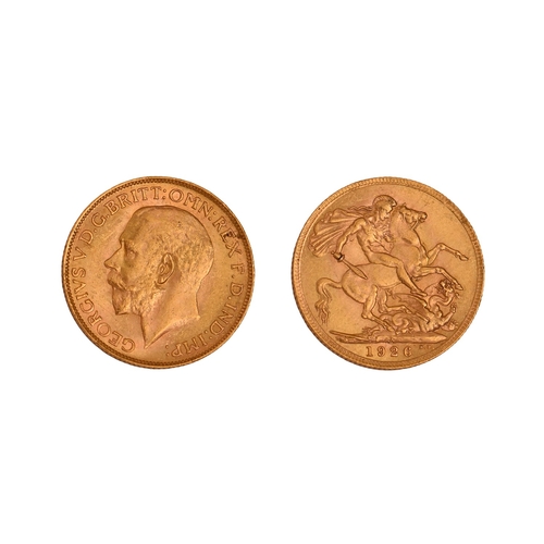 110 - Gold coin. George V, Sovereign 1926SANO BUYER'S PREMIUM ON THIS LOT... 