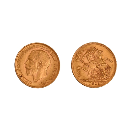 111 - Gold coin. George V, Sovereign 1911NO BUYER'S PREMIUM ON THIS LOT... 
