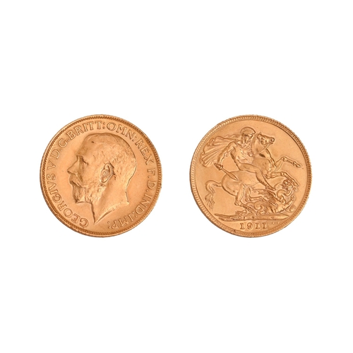 113 - Gold coin. George V, Sovereign 1911NO BUYER'S PREMIUM ON THIS LOT... 