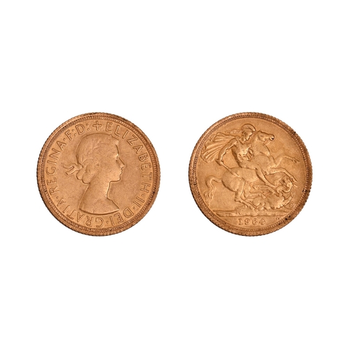 118 - Gold coin. Elizabeth II, Sovereign 1964NO BUYER'S PREMIUM ON THIS LOT... 