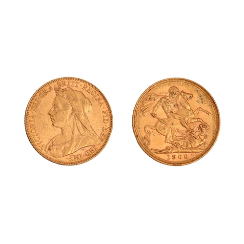 47 - Gold coin. Victoria, Sovereign 1900NO BUYER'S PREMIUM ON THIS LOT... 