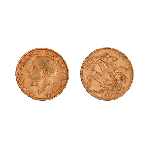 60 - Gold coin. George V, Sovereign 1912NO BUYER'S PREMIUM ON THIS LOT... 