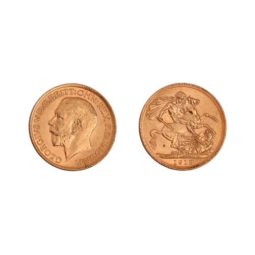 63 - Gold coin. George V, Sovereign 1912NO BUYER'S PREMIUM ON THIS LOT... 
