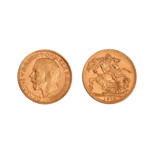 65 - Gold coin. George V, Sovereign 1912NO BUYER'S PREMIUM ON THIS LOT... 
