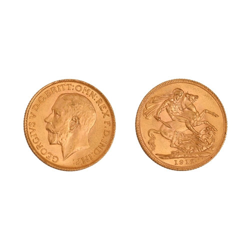 67 - Gold coin. George V, Sovereign 1912NO BUYER'S PREMIUM ON THIS LOT... 