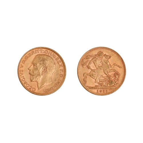70 - Gold coin. George V, Sovereign 1911NO BUYER'S PREMIUM ON THIS LOT... 