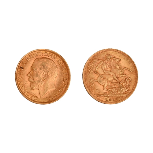 90 - Gold coin. George V, Sovereign 1911NO BUYER'S PREMIUM ON THIS LOT... 