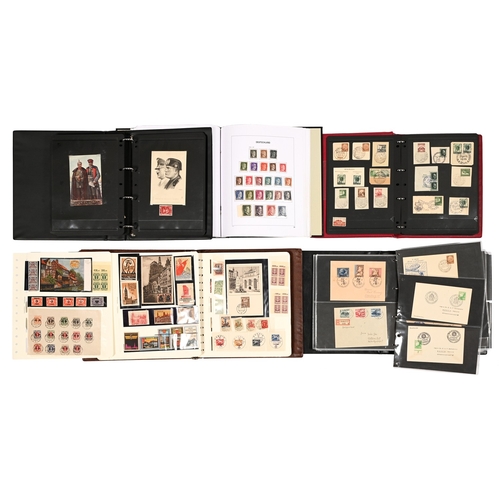 180 - Postage stamps. The very extensive Eastern European mint and used collection on leaves, including Ge... 