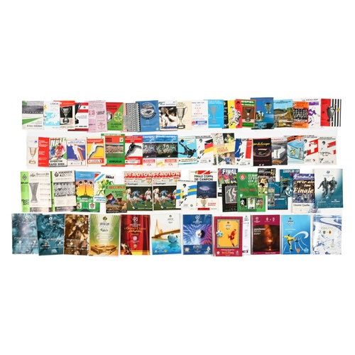 181 - Soccer. An extensive collection of European Final matchday programmes, 1962-2023, finals including E... 