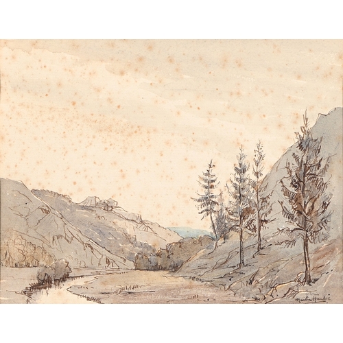 545 - Martin Hardie RE, RI, RSW (1875-1952) - Landscapes, two, both signed, one dated 1929, pen, ink and w... 