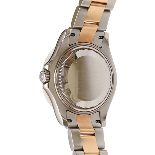85 - Rolex. An 18ct gold and stainless steel self-winding wristwatch, Oyster Perpetual Date Yacht-Master,... 