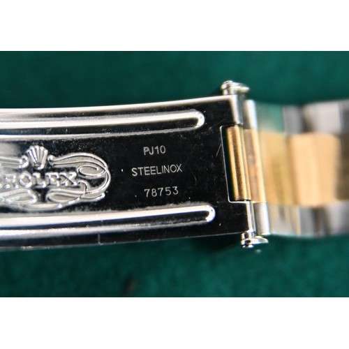 85 - Rolex. An 18ct gold and stainless steel self-winding wristwatch, Oyster Perpetual Date Yacht-Master,... 