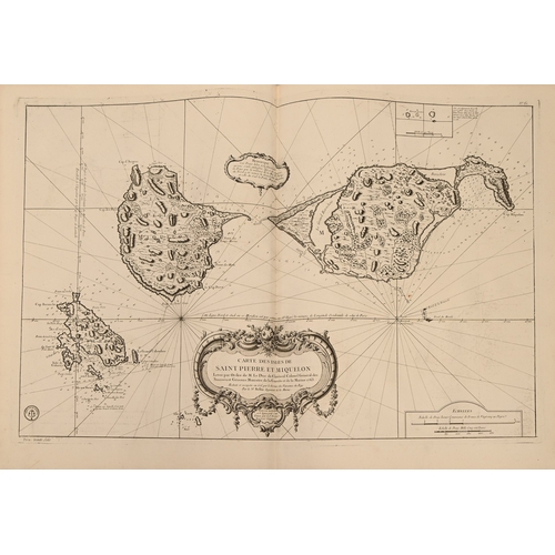 22 - Bellin (Jacques-Nicolas), an atlas of 46 hydrographical nautical charts, almost certainly from L'hyd... 