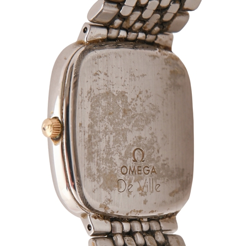 50 - An Omega stainless steel cushion-shaped wristwatch, Ref DE 50590 712, 1989, with quartz movement, 3 ... 