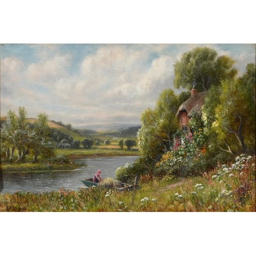 Robert John Hammond (1853-1911) - On The River Avon, Warwickshire ...