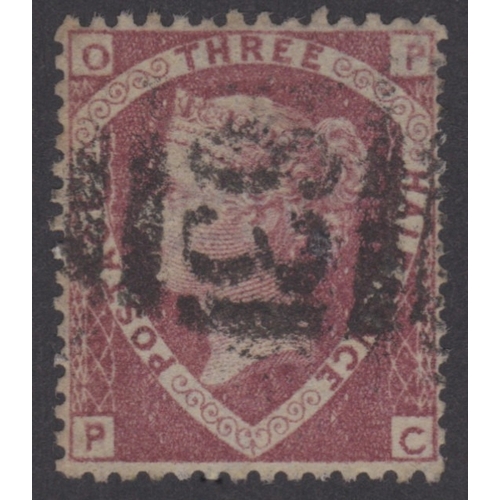 207 - 1870 1.1/2d  Lake Red Plate 1 being the OP-PC error of lettering
Some minor imperfections/soils but ... 