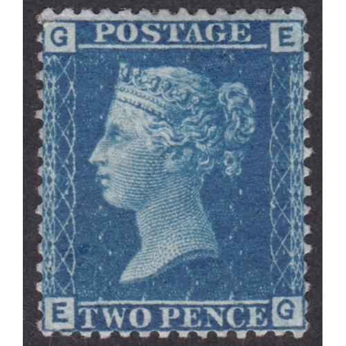 214 - 2d Blue Plate 9- Fine lightly mounted mint- Cat£350