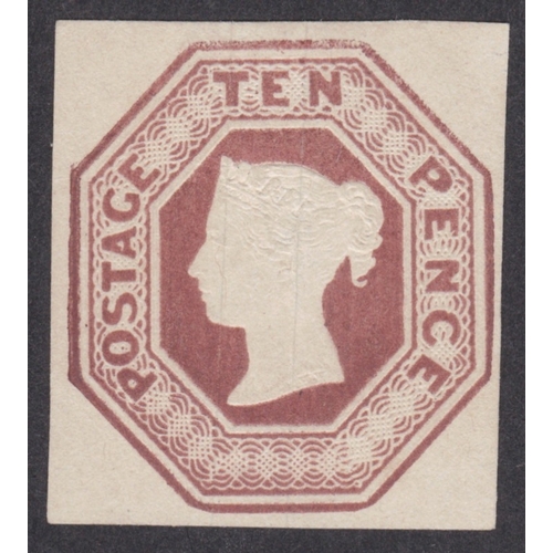 225 - 1847-54 10d Brown Embossed  (Die 2)  Very Fine mint- Clean and fresh with fine original gum
Only lig... 