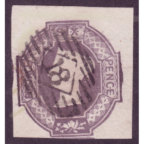 227 - 1847-54 6d Dull Lilac Embossed- an exceptional stamp with 4 good to mostly
 large/massive margins al... 