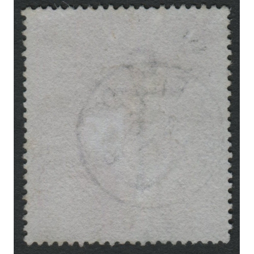 106 - 1867-83 5/- Rose Plate 4 Wk Anchor on white paper Nicely cancelled by 
full neat Huddersfield CDS- S... 