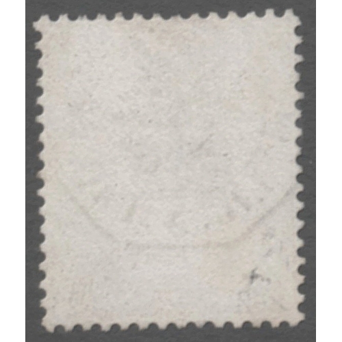 142A - 1880 1/- Orange Brown Plate 13 Wk Rose cancelled by
Columbie Lig PAO -FT No.1 cancel- Very fine and ... 