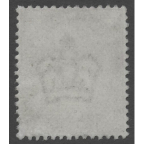 186 - 1881 Colour trial in Carmine for the 1d Lilac issue-Wk Crown
Perf 14-Has a small corner fault/gum di... 