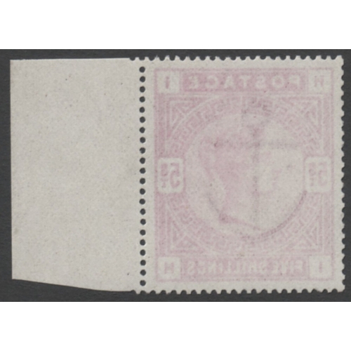 203 - 1883-84 5/- Crimson- Superb marginal Unmounted Mint - Super fresh
with excellent original gum  SG.18... 