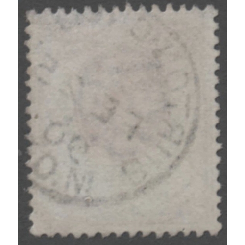 244 - 1887-92 Jubilee 1.1/2d With Inverted Wk-cancelled by Burton on Trent CDS
but has some small faults/s... 