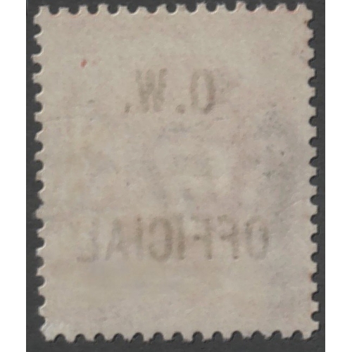 266 - 1896-1901 1/2d Vermilion overprinted O.W OFFICIAL with
variety Large Stop after O- Fine mint with 20... 