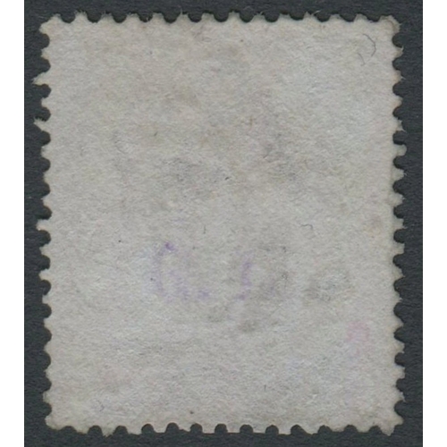 82 - 1880 2/- Brown neatly cancelled by part numeral at right leaving profile
clear- the stamp has some m... 