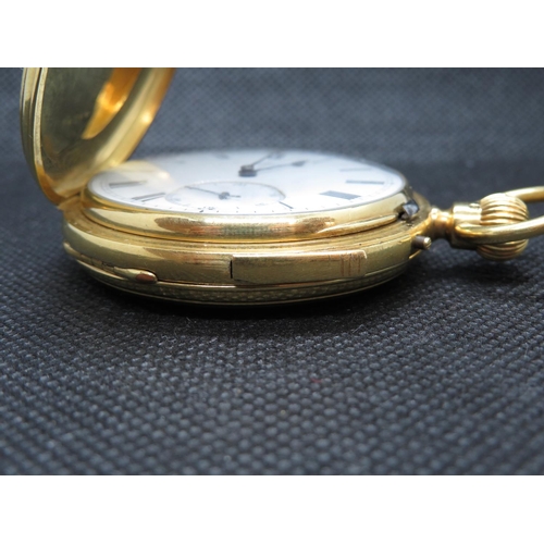 14 - 18ct gold full Hunter pocket watch with minute repeater by Dent of London fully HM