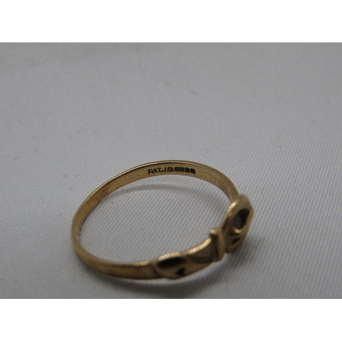 141 - 9ct buckle ring 1.5g