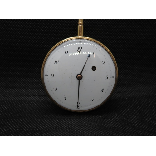 18 - 18ct Paris chiming alarm pocket watch