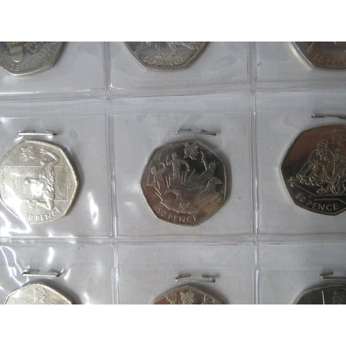 197 - Full set of 29 Olympic 50p coins from 2011