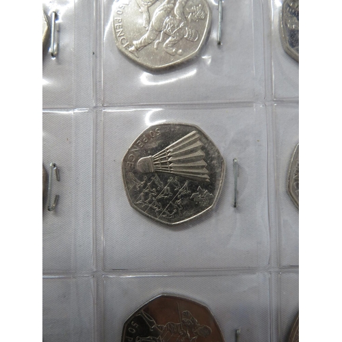 197 - Full set of 29 Olympic 50p coins from 2011