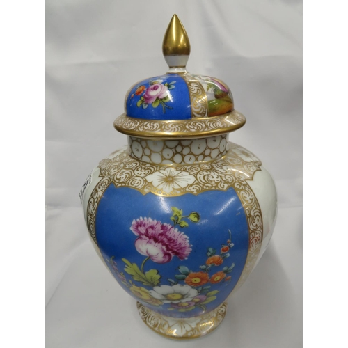 250 - Large German urn gilded and hand painted