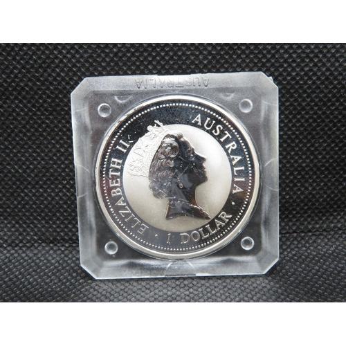 105 - 1997 Australian silver Kookaburra dollar pure silver proof