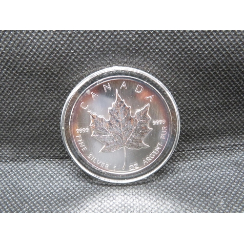 109 - 1999 silver Maple Leaf Canada 5 dollar silver proof